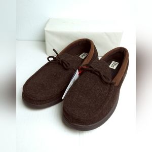Men's Slippers Shoes Size L 11 -12 Brown Grandpa